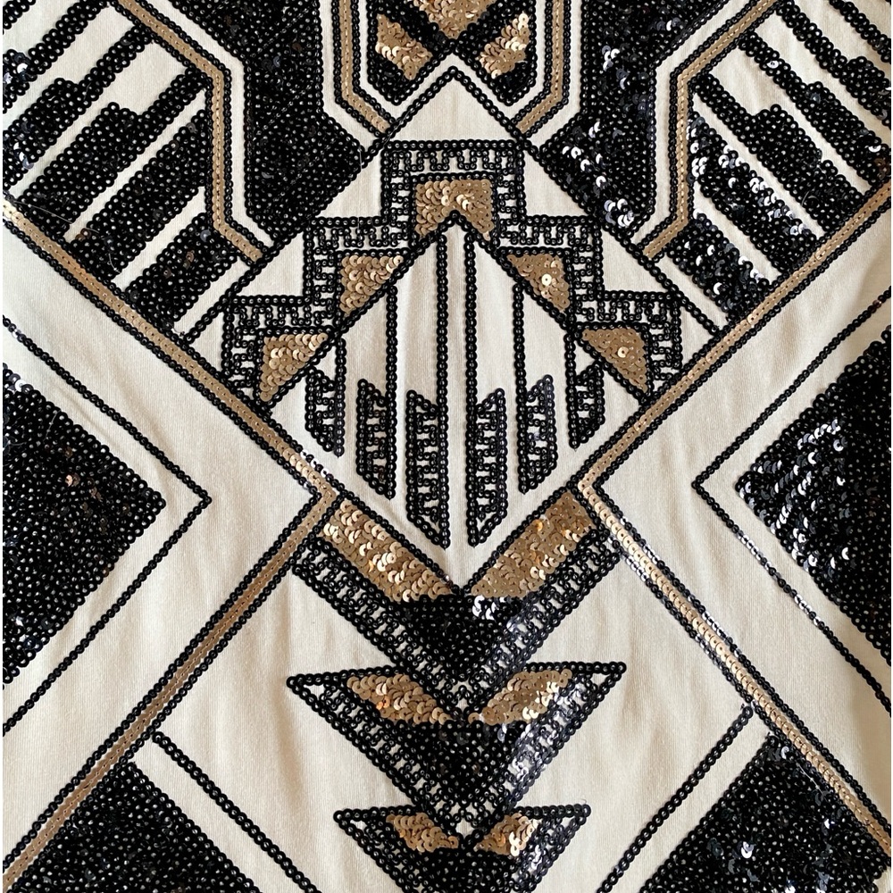 Express Geometric Sequined Bodycon Mini Dress - image 3